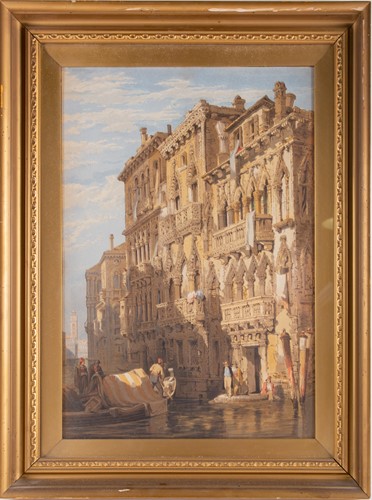 Lot 57 - Manner of Samuel Prout, a 19th century...