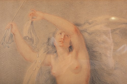 Lot 122 - An 18th century pastel drawing of a classical...