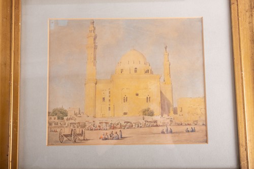Lot 61 - A 19th century watercolour, 'The Great Mosque,...