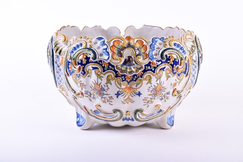 Lot 326 - A French faience ware planter, 20th century,...