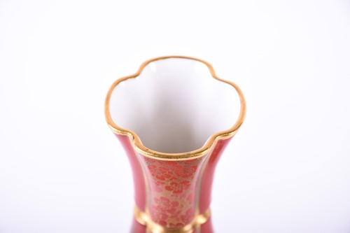 Lot 320 - A Royal Worcester Aesthetic Movement vase, of...