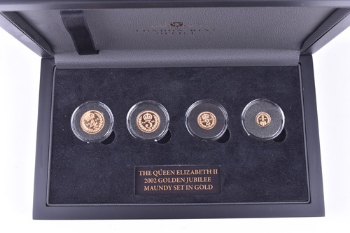 Lot 236 - The Golden Jubilee 2002 Maundy Set in 22ct...