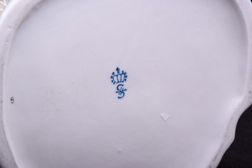 Lot 344 - A Sitzendorf Dresden style 'lace' figure,...