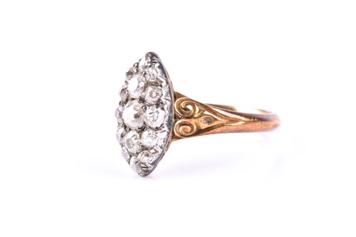 Lot 351 - A late 19th century diamond ring, the...