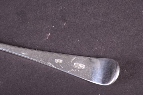 Lot 30 - A set of six Scottish silver tablespoons,...