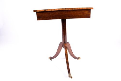 Lot 184 - An early 19th century rosewood and brass...