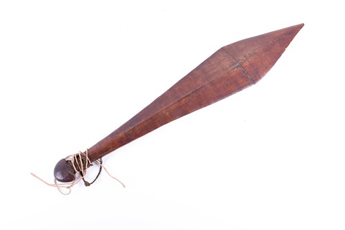 Lot 311 - A Solomon Islands hardwood tribal club, the...