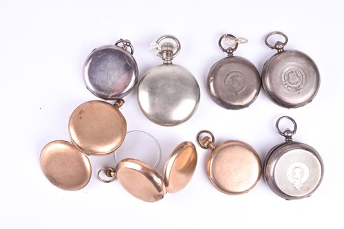 Lot 178 - A group of silver and white metal pocket...