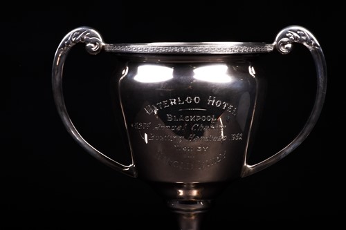 Lot 12 - A George V large silver trophy, Birmingham...