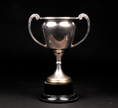 Lot 12 - A George V large silver trophy, Birmingham...