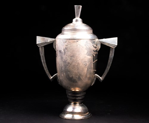 Lot 23 - An impressive George VI silver trophy and...