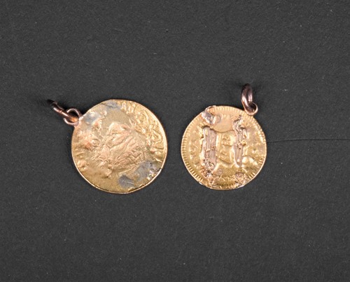 Lot 247 - Geo III, a third guinea and a half sovereign,...