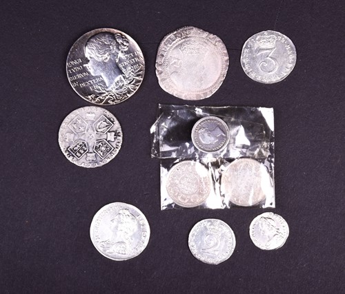 Lot 244 - James I silver sixpence, 1606, mm escallop,...