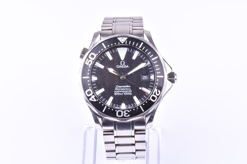 Lot 167 - An Omega Seamaster stainless steel automatic...