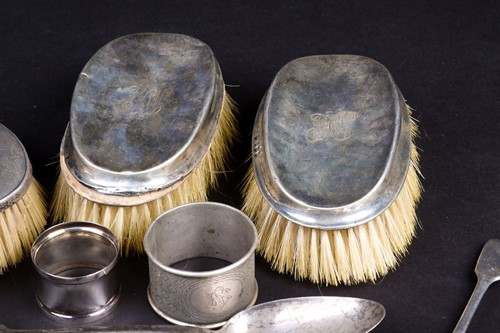 Lot 46 - A mixed group of silver items, largely...