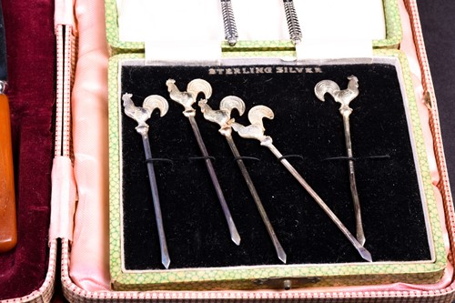 Lot 59 - A cased set of six Victorian silver teaspoons,...