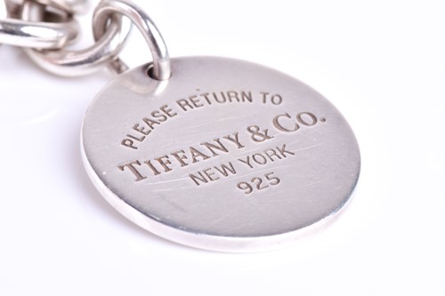 Lot 349 - A Tiffany neckace, the large belcher links...