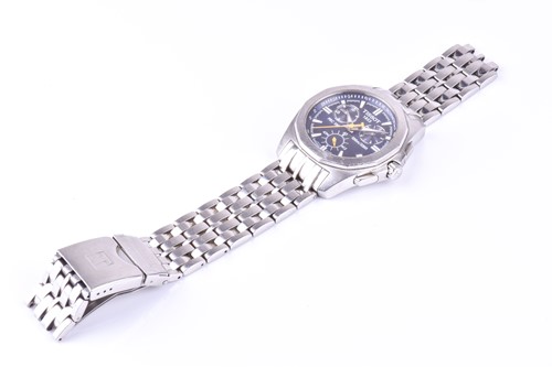 Lot 487 - A Tissot PRC 100 stainless steel chronograph...
