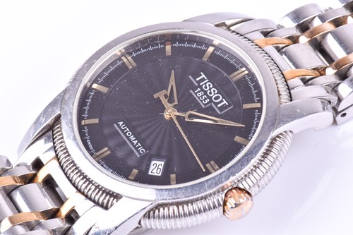 Lot 216 - A Tissot automatic stainless steel wristwatch,...
