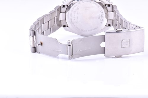 Lot 450 - A Tissot PR100 quartz wristwatch, the black...