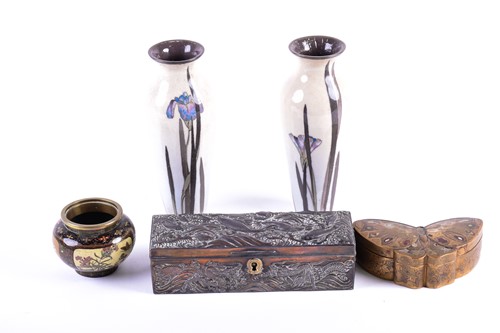 Lot 278 - Japanese Meiji period wares, comprising a pair...