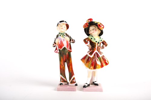 Lot 341 - Royal Doulton Pearly Boy & Pearly Girl, HN2035...