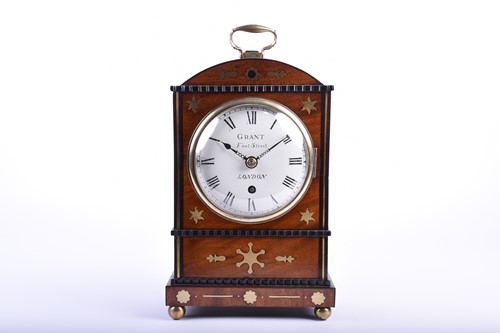 Lot 546 - A Regency mahogany bracket clock with inlaid...