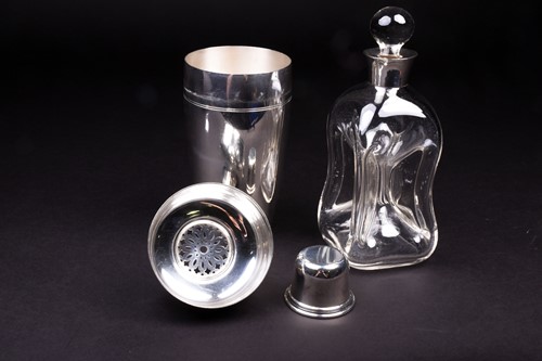 Lot 658 - A sterling silver Tiffany & Co cocktail shaker,...