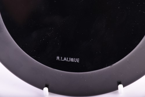 Lot 364 - A pair of René Lalique Sevres Pattern black...