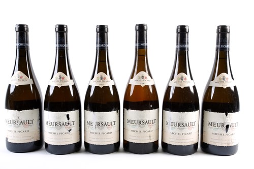 Lot 491 - Six bottles of 2004 Meursault Michel Picard,...