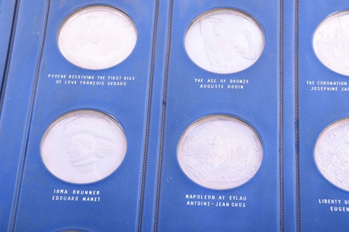Lot 584 - Treasures of The Louvre, a set of 50 sterling...