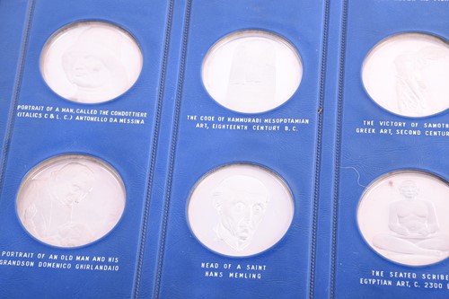 Lot 584 - Treasures of The Louvre, a set of 50 sterling...
