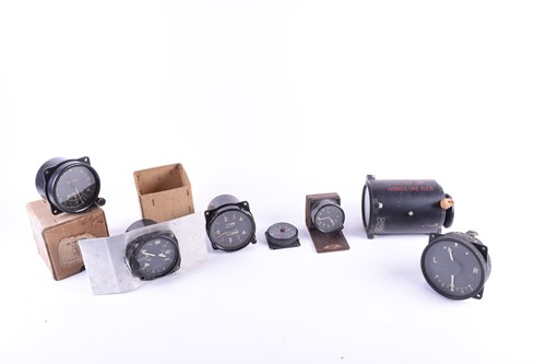 Lot 480 - A collection of WWII era aircraft flight deck...