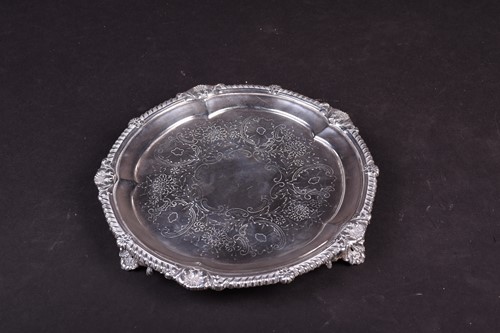 Lot 660 - A Victorian silver salver, London, 1897 by...