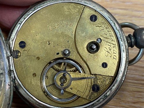 Lot 456 - Six silver cased pocket watches, five key...
