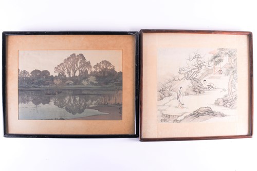 Lot 249 - A Chinese watercolour, Qing, 18th/19th century,...