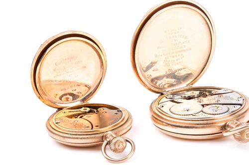 Lot 554 - A Waltham Maximus gold plated full hunter...