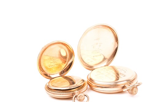 Lot 554 - A Waltham Maximus gold plated full hunter...