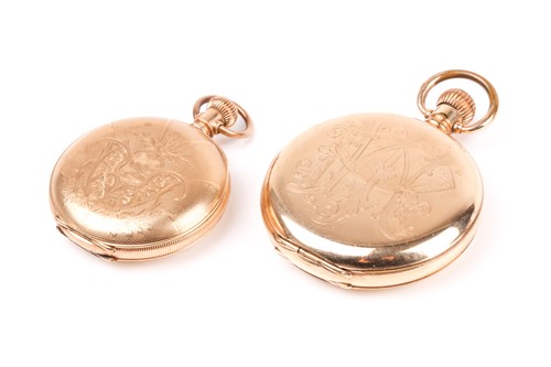 Lot 554 - A Waltham Maximus gold plated full hunter...