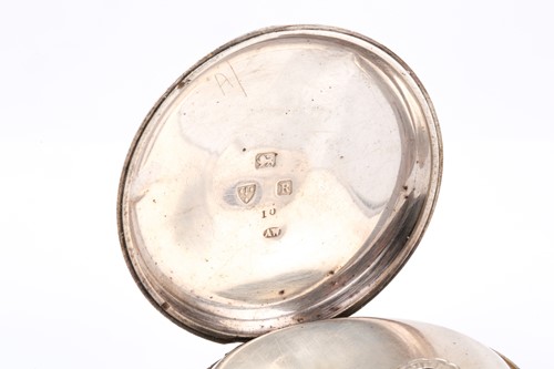 Lot 639 - A Victorian silver open face pocket watch by...