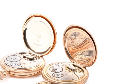 Lot 568 - An Irish gold plated pocket watch by Johnson...