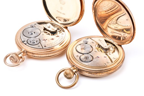 Lot 568 - An Irish gold plated pocket watch by Johnson...