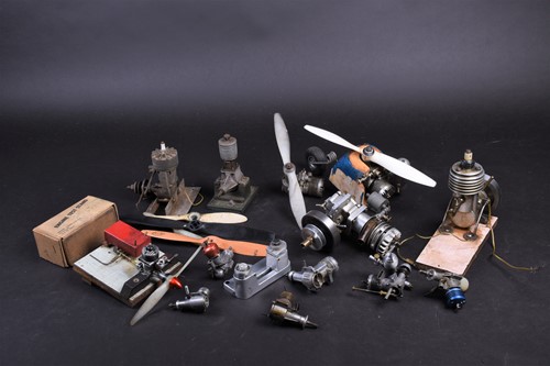 Lot 454 - A collection of thirteen model airplane...