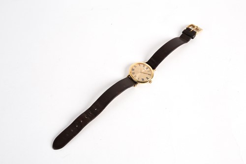 Lot 790 - A Ladies Piaget watch, gilt metal oval case...