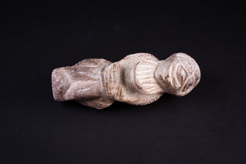 Lot 9 - A carved stone Nomoli figure, Sierra Leone,...