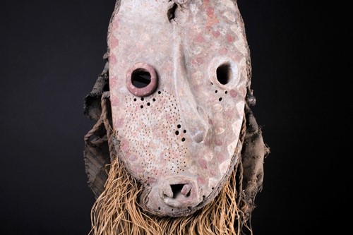 Lot 31 - A Pende sickness mask, the remnants of...