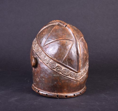 Lot 149 - A Makonde helmet mask, Mozambique, the scalp...