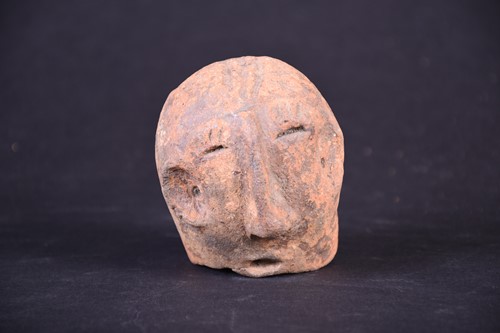 Lot 103 - An antique Nok or Sokoto terracotta bust,...