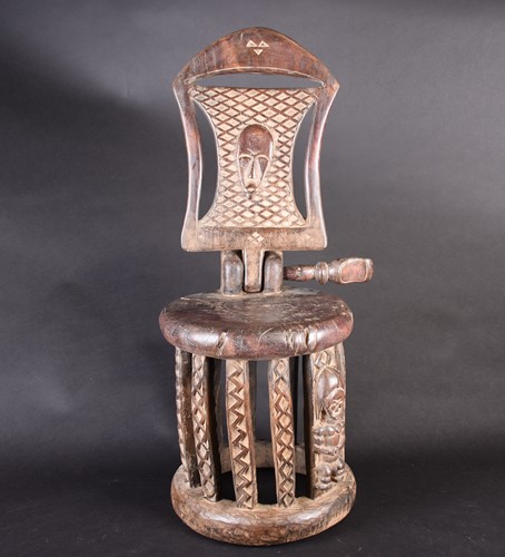 Lot 104 - A Fang Prestige or Chief's stool, Gabon, the...