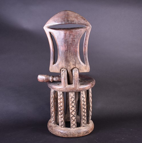 Lot 104 - A Fang Prestige or Chief's stool, Gabon, the...